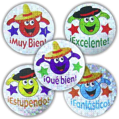 Spanish Reward Stickers Sparkling Little Linguist