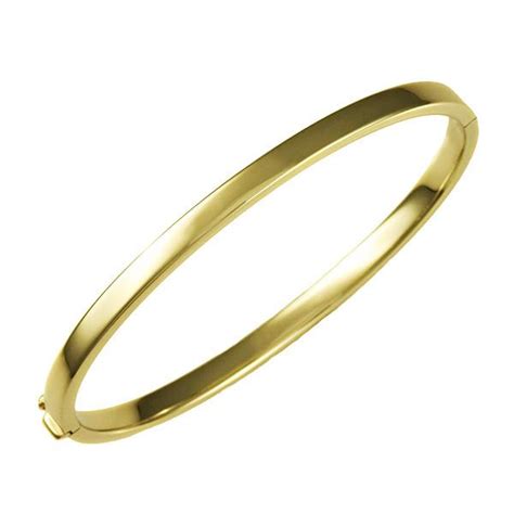 14 karat gold bangle bracelet. 14 Karat Rose Gold 4mm Bangle Bracelet - Mrs. Jones & Company