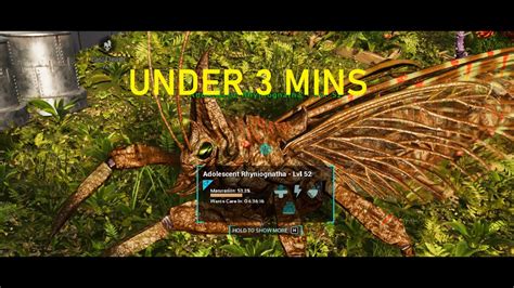 How To Tame A Rhyniognatha In UNDER 3 MINS ARK ASCENDED YouTube