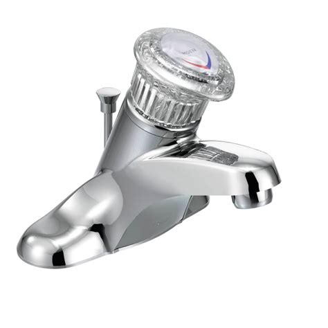 Back off (open a little) the handle, remove the cap nut (the one the stem. Faucet.com | 4621 in Chrome by Moen