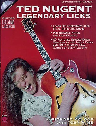 Ted Nugent Guitar Legendary Licks Bookcd Maakmuziek