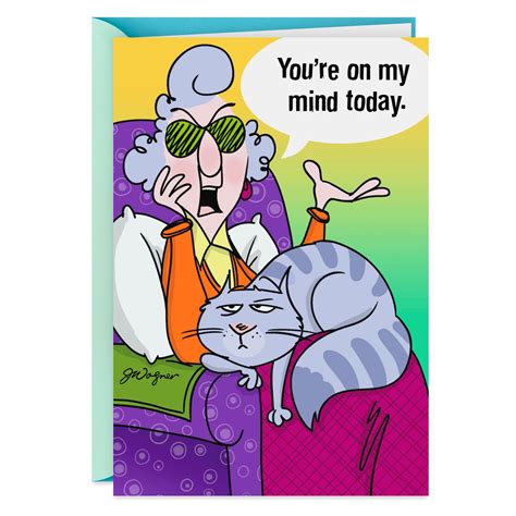 Maxine Everyone Is On My Nerves Funny Thinking Of You Card Greeting