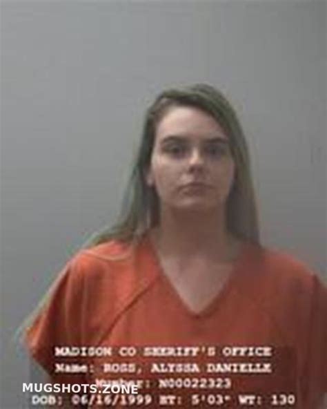 Alyssa Danielle Ross 09102022 Madison County Mugshots Zone