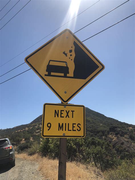 This Sign That Warns For Falling Cows Rmildlyinteresting Mildly