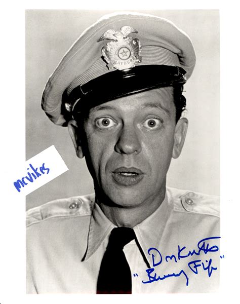 Don Knotts As Barney Fife From The Andy Griffith Show Autographed