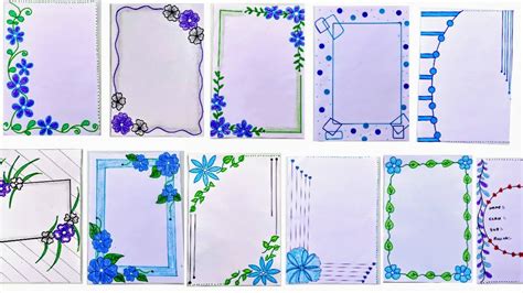 Simple Border Designs On Paper Border Designs Project