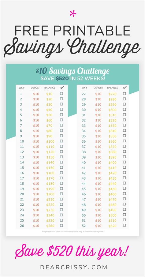 Free Money Saving Challenge Printables Printable Word Searches