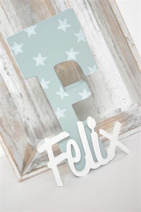 Xl Buchstabe Mit Namen Aus Holz Felix Etsy Home Decor Letters Names