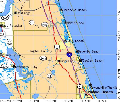 Flagler County Florida Map