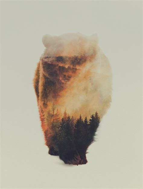 Double Exposure Animal Portraits By Andreas Lie Ignant