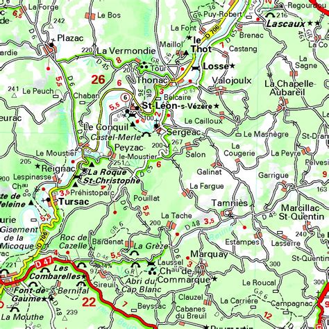 Dordogne Train Map