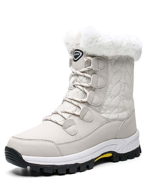 Women Winter Warm Shoes Waterproof Comfortable Mid Calf Outdoor Snow