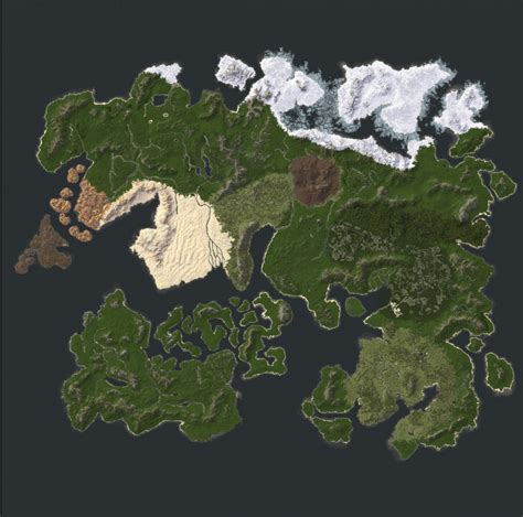 Eurasia World Worldpainter 16k X 16k Minecraft Map