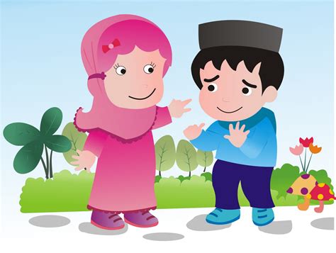 Gambar kartun muslimah, gambar kartun muslim dan karakter kartun populer lainnya. Mewarnai Gambar Anak Muslim | Mewarnai Gambar