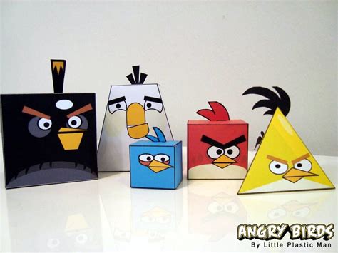 Angry Bird Cubes With Free Download Bird Paper Craft Angry Birds