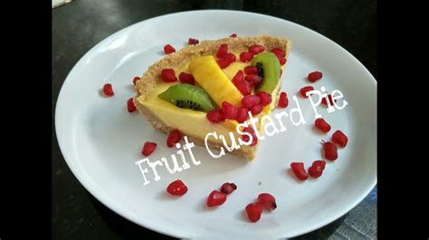 How To Make Fruit Custard Pie Recipeno Bake Custard Piefresh Fruit