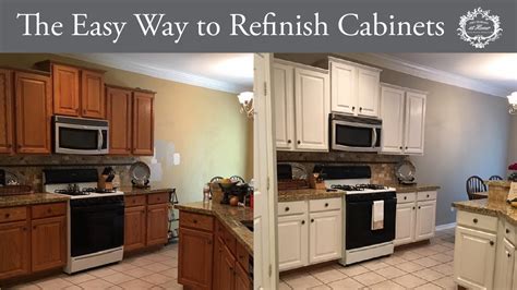 So move your kitchen makeover plans off the back burner for the cost of a few. The Easy Way to Refinish Kitchen Cabinets - YouTube