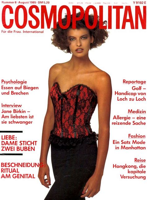 Linda Evangelista Cosmopolitan Germany 1985