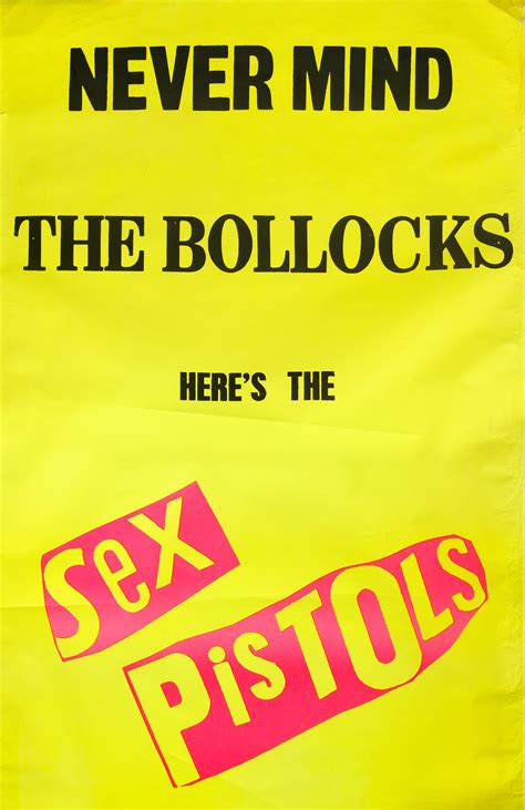 bonhams sex pistols a never mind the bollocks here s the sex pistols album promo poster