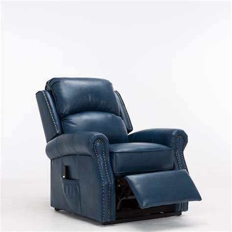 Crofton Navy Blue Faux Leather Lift Chair 8107 10