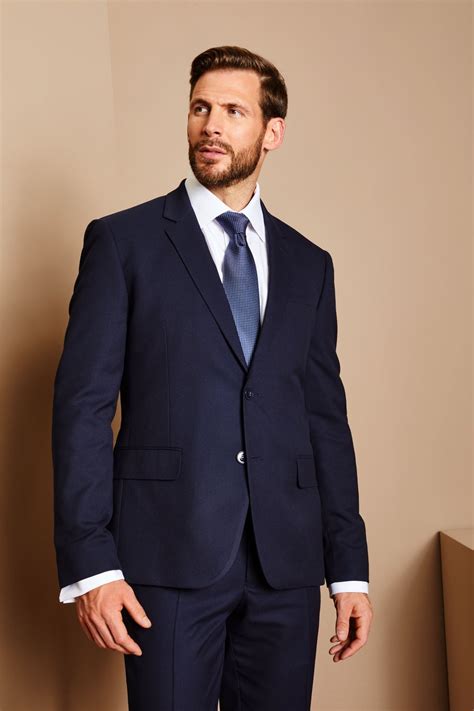 Men S Contemporary Modern Fit Jacket Navy Extra Lengths Simon Jersey