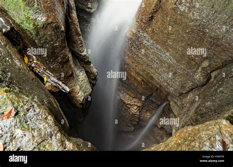 Ecuadorian Mayei Cave Waterfall Entrance Shaft Stock Photo Alamy