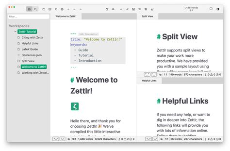Zettlr A Supercharged Markdown Editor