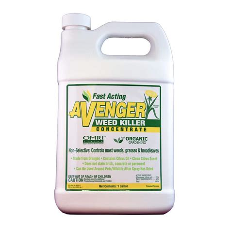 Avenger Weed Killer 128 Oz Organic Weed Killer Herbicide Concentrated