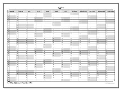 Kostenloser jahreskalender für das jahr 2021 zum ausdrucken (pdf), inklusive brückentage. Jahreskalender 2021 Zum Ausdrucken Kostenlos - Kalender ...