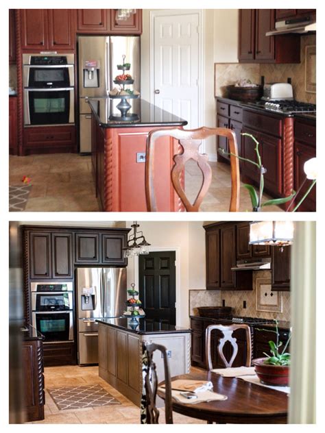Plus, it can be sanded and levels well, ensuring a smooth finish and helping to mask minor imperfections. Kitchen before and after painting cabinets | Painting ...