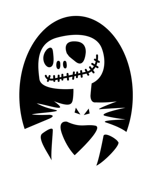 Nightmare Before Christmas Jack Skellington Pumpkin Stencil Pumpkin