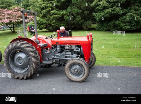 1964 Red Massey Ferguson 35x Model Farm Tractor Stock Photo Alamy
