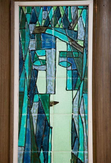 Pair Of Art Deco Tiled Wall Panels By Harris Strong At 1stdibs