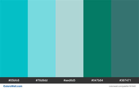 Blue And Green Colors Palette Colorswall