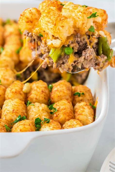 Tater Tot Casserole No Canned Soup Little Sunny Kitchen