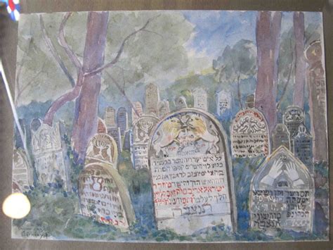Jewish Heritage Travel Painted Gravestone Decoration