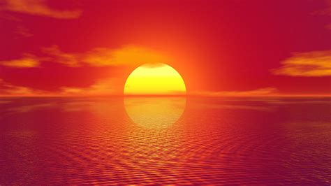 Download Wallpaper 1920x1080 Sunset Horizon Sun Photoshop Bright Full Hd Hdtv Fhd 1080p