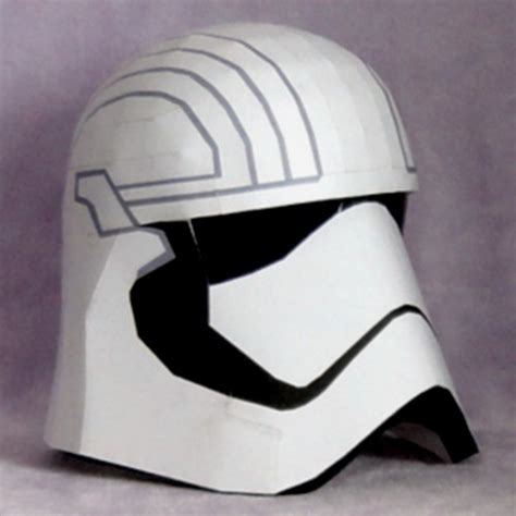Star Wars Papercraft Captain Phasma Helmet