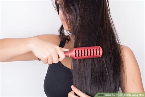 4 Ways To Brush Thick Long Hair Wikihow