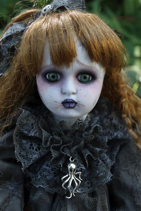 Ooak Creepy 16” Scary Ghost Headless Halloween Horror Artist Doll Art Repaint
