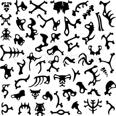 Download Set of cartoon anatomy bones ... | Stock vector | Colourbox