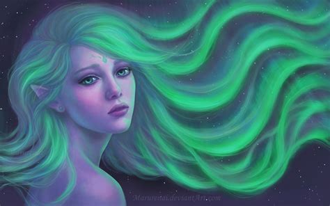 Aurora Borealis Fantasy Art Fantasy Illustration Artwork