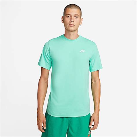 Nike Sportswear Club Mens T Shirt Green Ar4997 369 Footycom