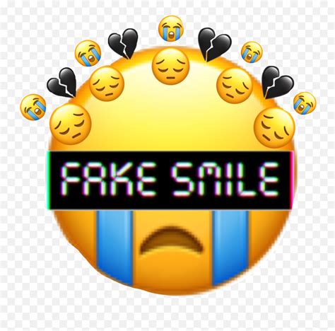 Popular And Trending Upset Crying Stickers On Picsart Fake Smile