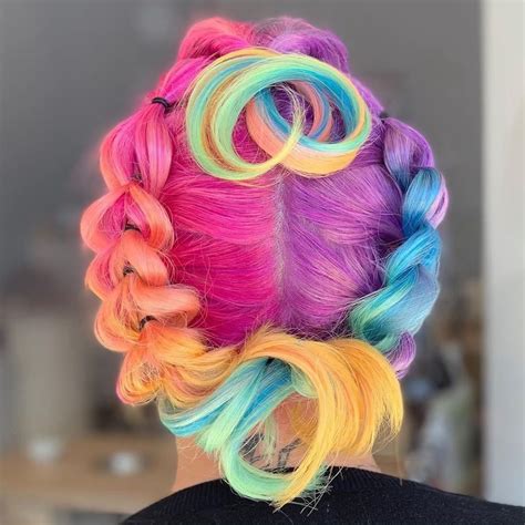 Pin By Nonie Chang On Dyed Hair Mermaid Hair Hair Styles Rainbow
