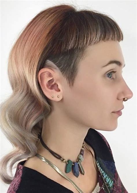 Inspired mostly by the braided hairstyles, tucked hairstyles are easy to make and attractive. Long Undercut Hairstyles for Daring Women | 2019 Haircuts, Hairstyles and Hair Colors