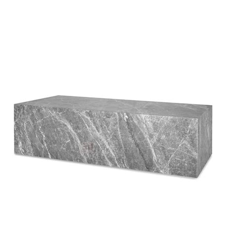 Newstar Nordic Simple Modern Living Room Table Rectangle Design Grey Marble Travertine Table