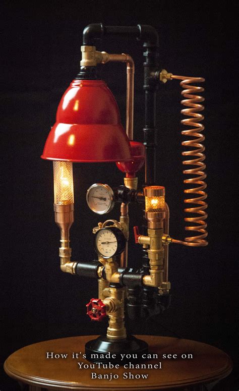 Pin By Banjo Show On Steampunk Diy Industrial Pipe Lamp 6