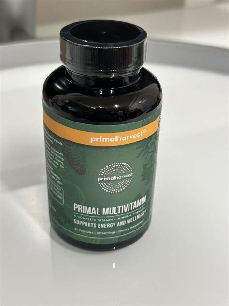 Primal Harvest Multivitamin For Women And Men A C D And E B B Free