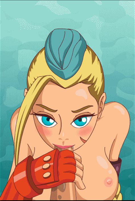 Rule 34 Animated Blonde Hair Blush Breasts Cammy White